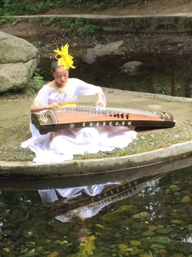 筝筝日上·水畔独奏与倒影